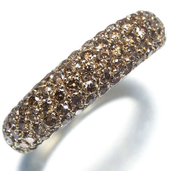 スタージュエリー リング ブラウンダイヤ ダイヤモンド 1.42ct パヴェ  