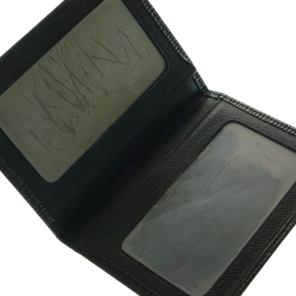 LOUIS VUITTON ルイヴィトン エピ ポルト2カルトヴェルティカル カードケース 名刺入れ ケース ブラック ノワール レザー M 63202