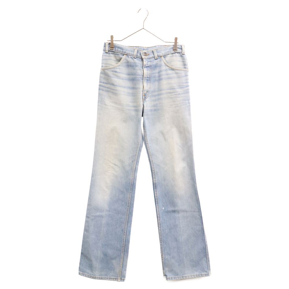 Levi's (リーバイス) 80S VINTAGE ヴィンテージ デザインバックポケット ブーツカット デニムパンツ ボタン裏 インディゴ 22520