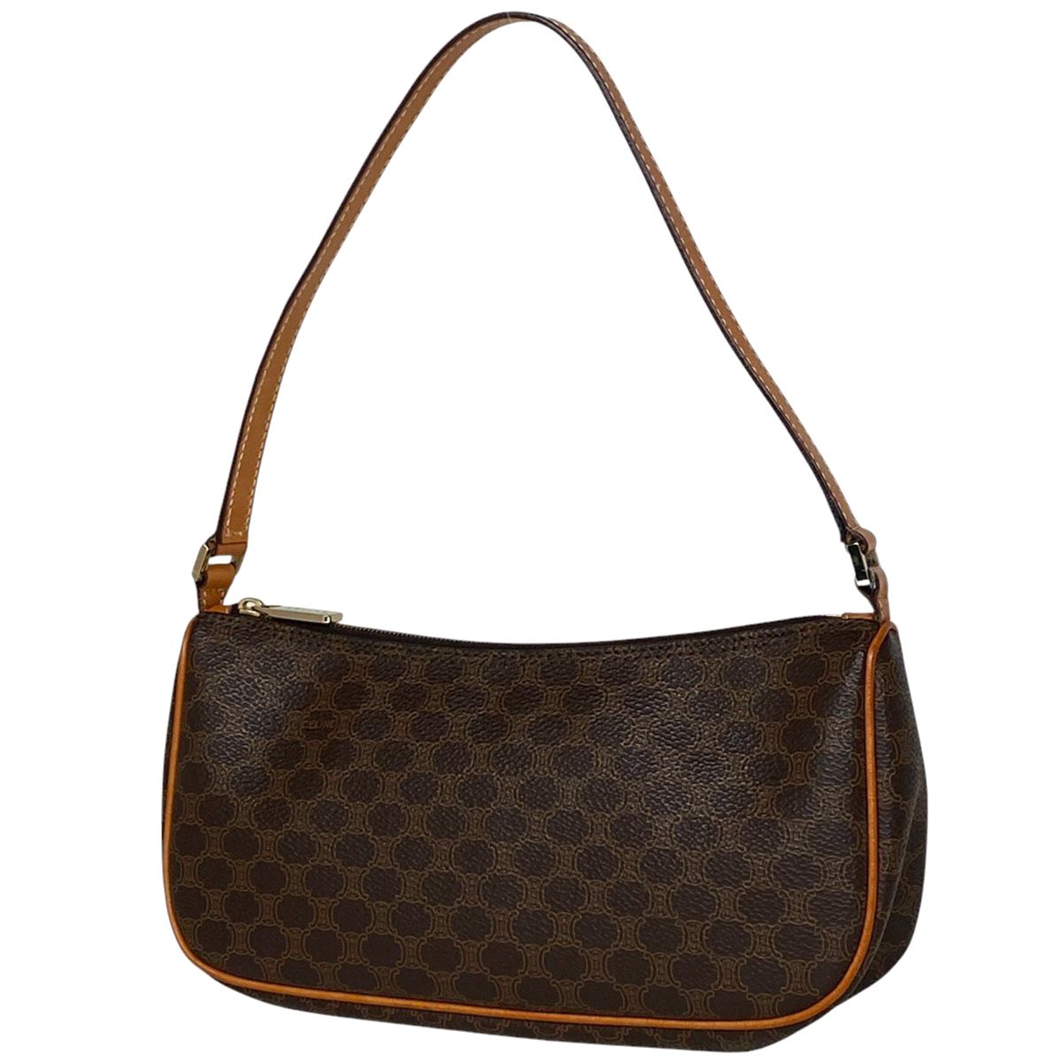 【極美品】希少 セリーヌ バニティバッグ アクセサリーポーチ マカダム柄 CELINE セリーヌ コスメポーチ セカンドバック マカダム柄 PVC