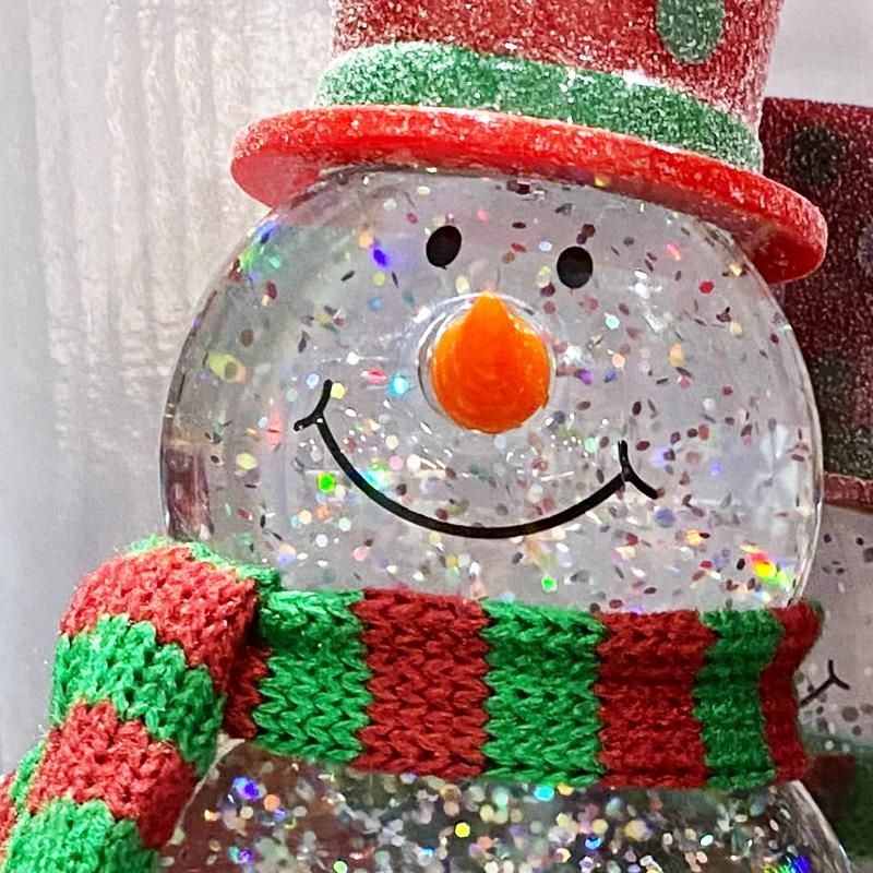 コストコ雪だるまのクリスマス装飾 LED付き 新品未使用】 LEDライト