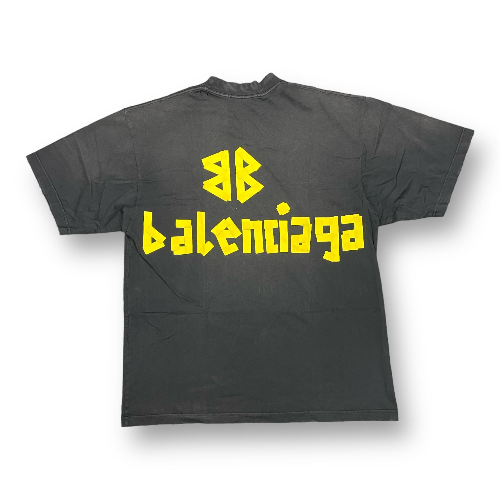 ダメージ加工国内正規 BALENCIAGA 23SS logo-print T-shirt