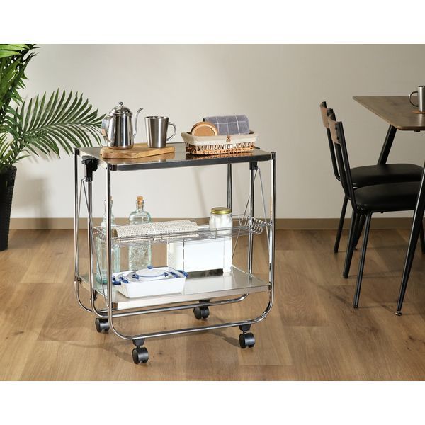 スタイリッシュフォールディングワゴン 組立品 代引不可