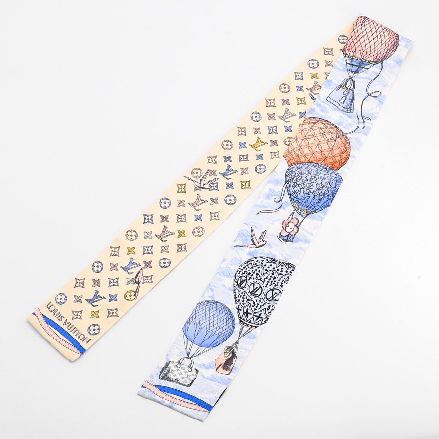 中古品 LOUIS VUITTON ルイヴィトン スカーフ バンドーアップアンドアウェイ