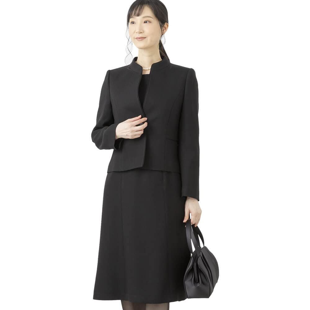 商品 東京ソワール 喪服 ブラックフォーマル レディース 黒 スーツ オールシーズン 3603956