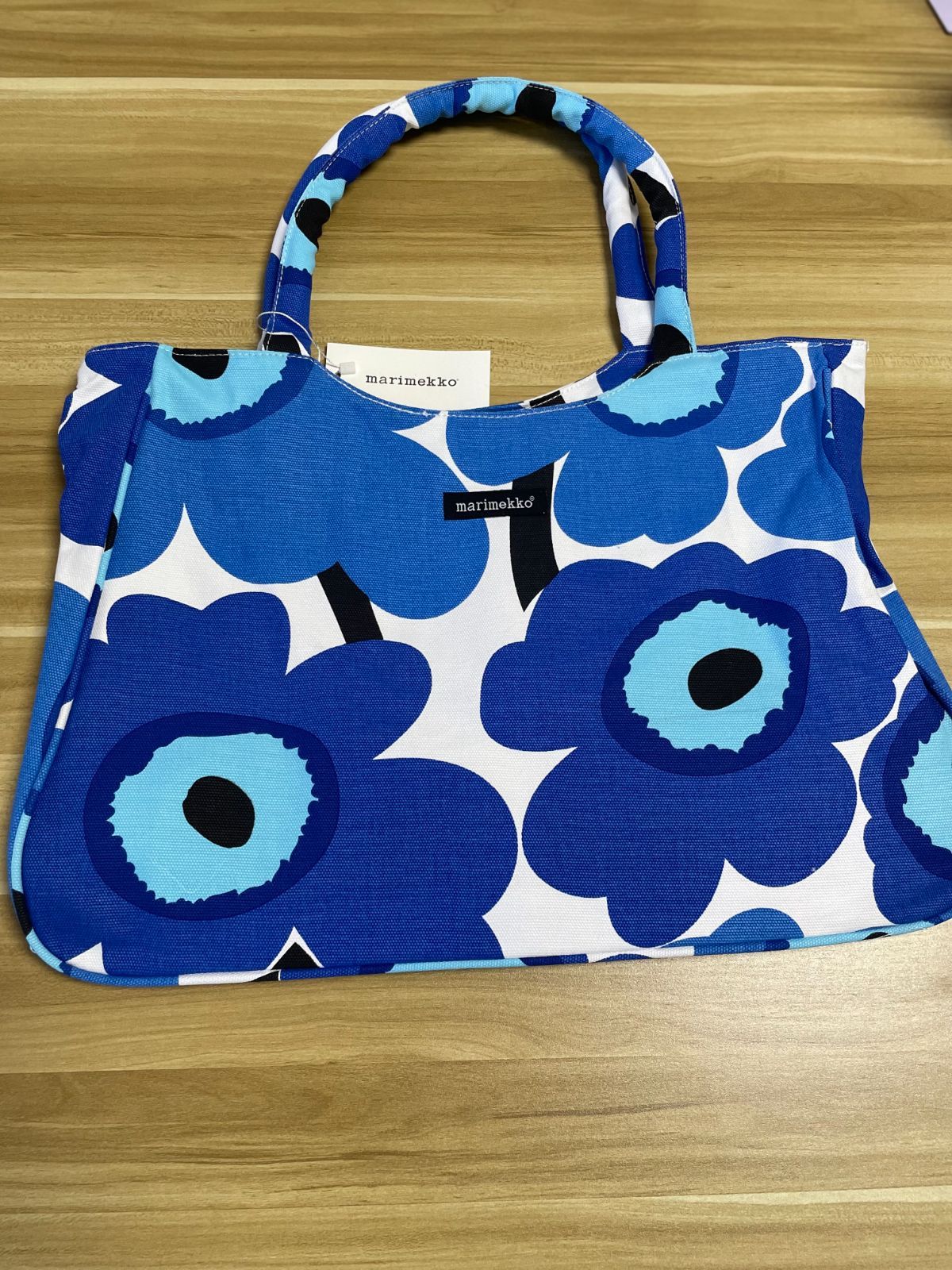 marimekko◆PAPAVER/ショルダーバッグ/キャンバス/　ウニッコ　トート　花柄