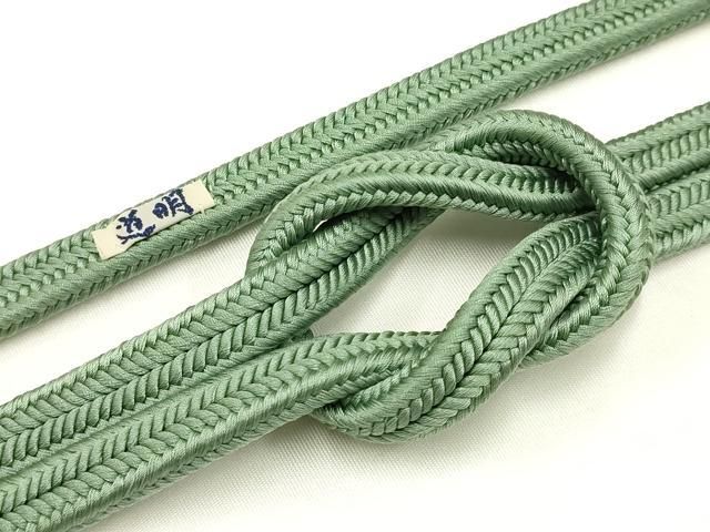 平和屋着物● 上 有職組紐道明 帯締め 冠組 青鈍色 宮内庁御用 国立博物館御用 東京芸術大学御用 AABA9914ay