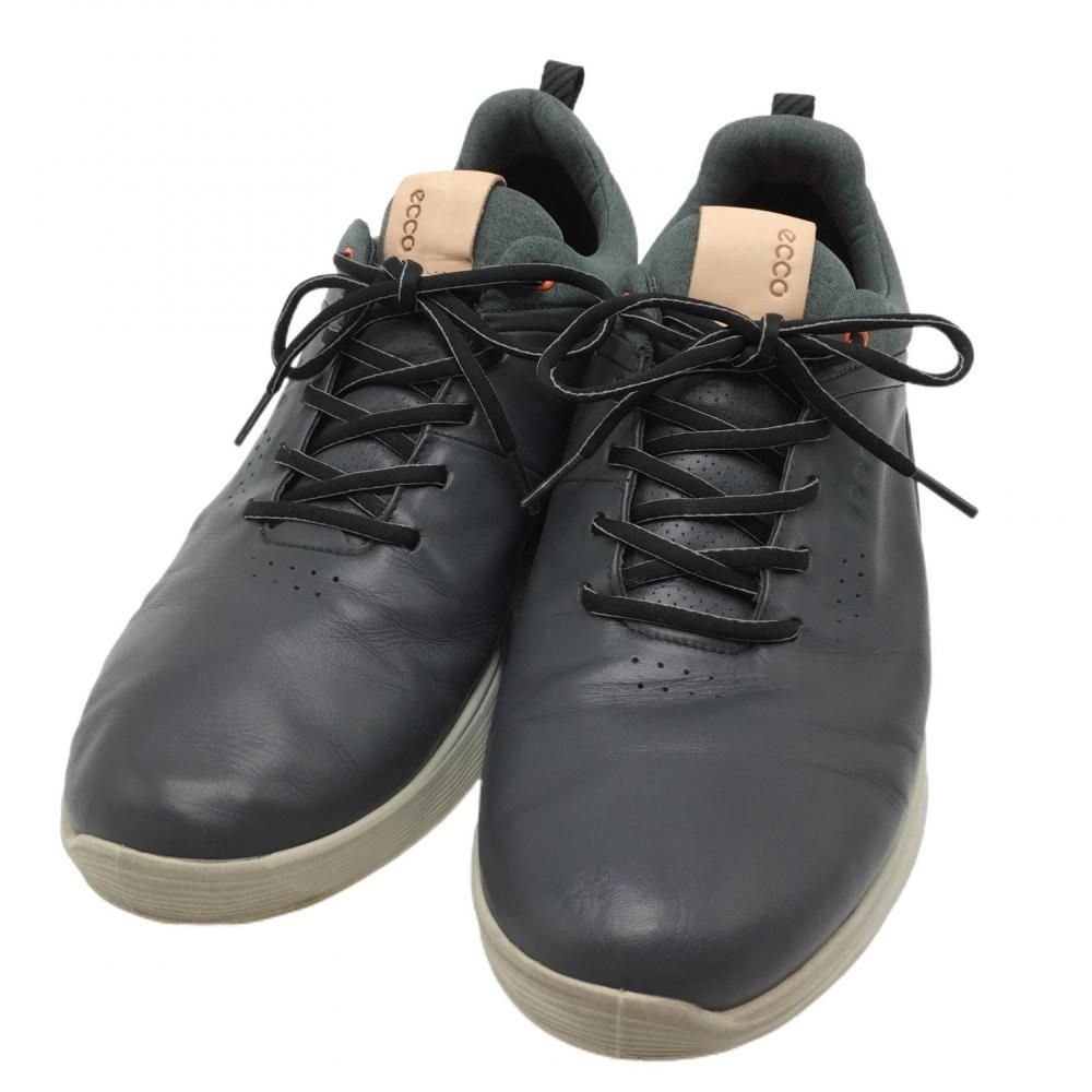 【美品】エコー ゴルフシューズ グレー×カーキ 10260-401308 GOATEX  メンズ EU45(28.0相当) ゴルフウェア エコー