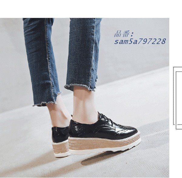 編み上げ エナメル