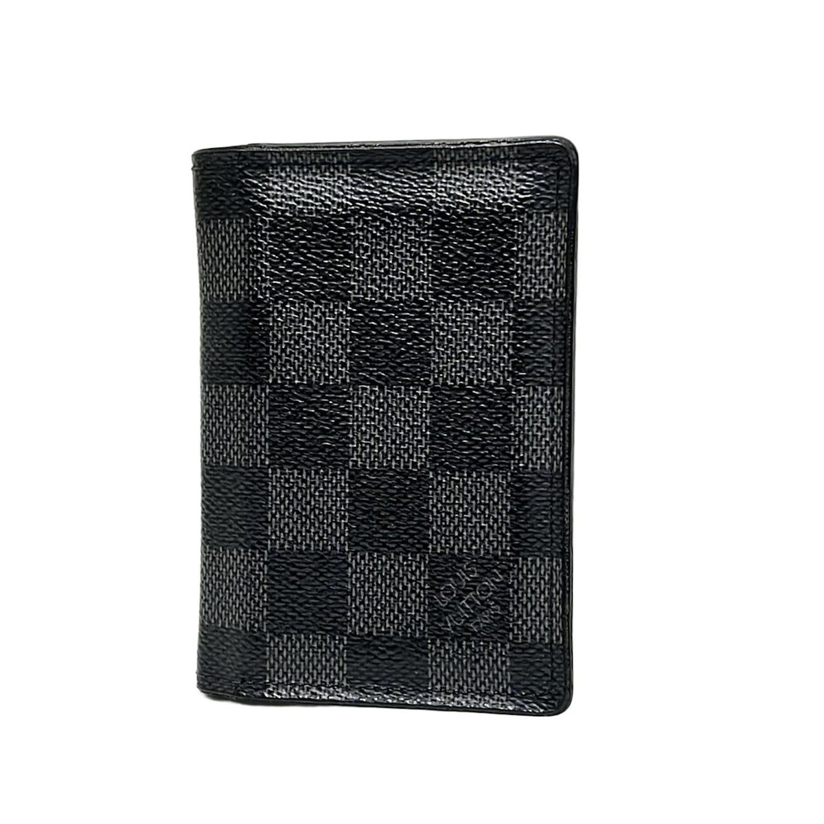 LOUIS VUITTON ルイヴィトン カードケース ダミエグラフィット オーガナイザードゥポッシュ N63075 ダミエグラフィット イニシャル刻印