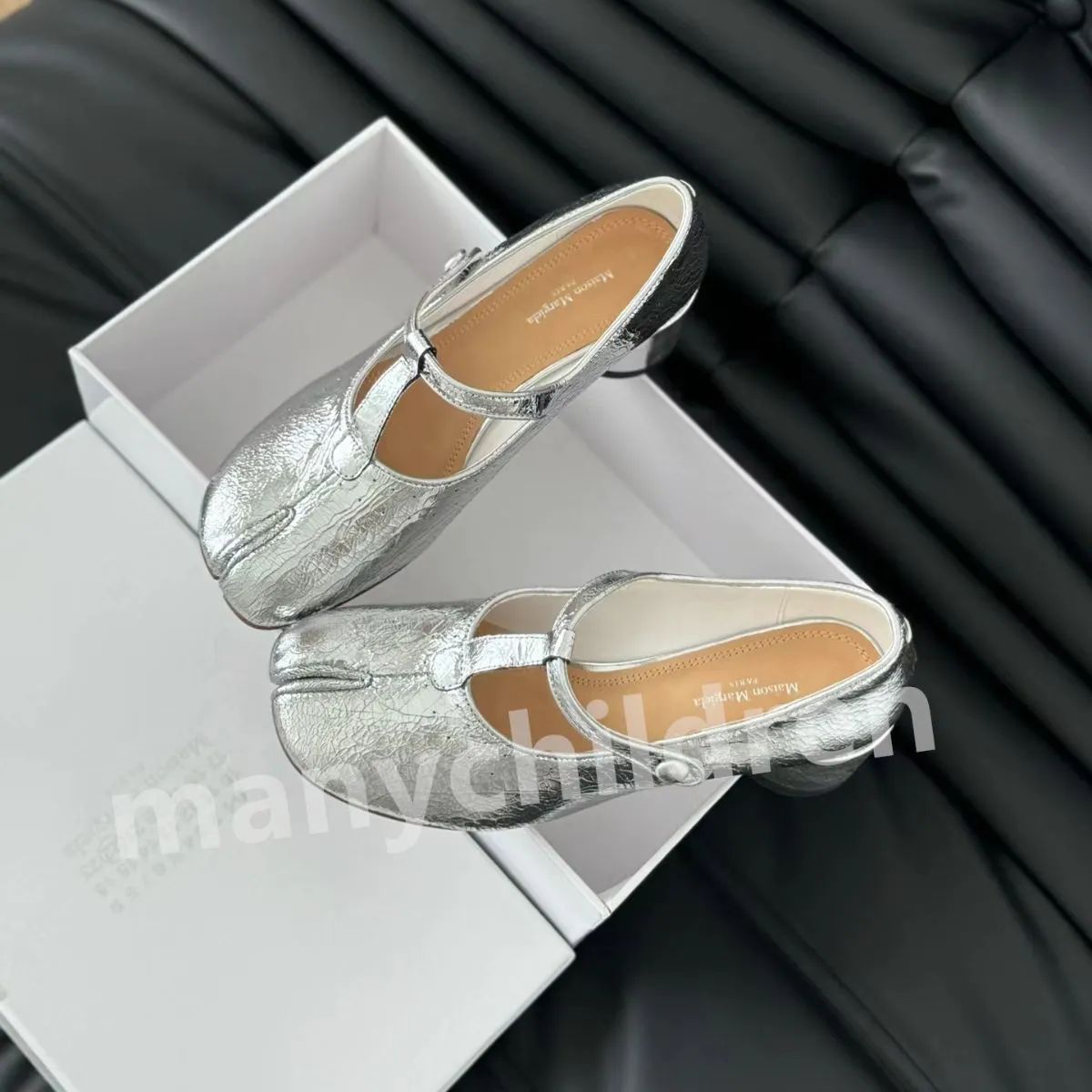 新品未使用【MM6 Maison Margiela】レディース Tabi 足袋 バレエシューズ ハイヒール シルバー - メルカリ