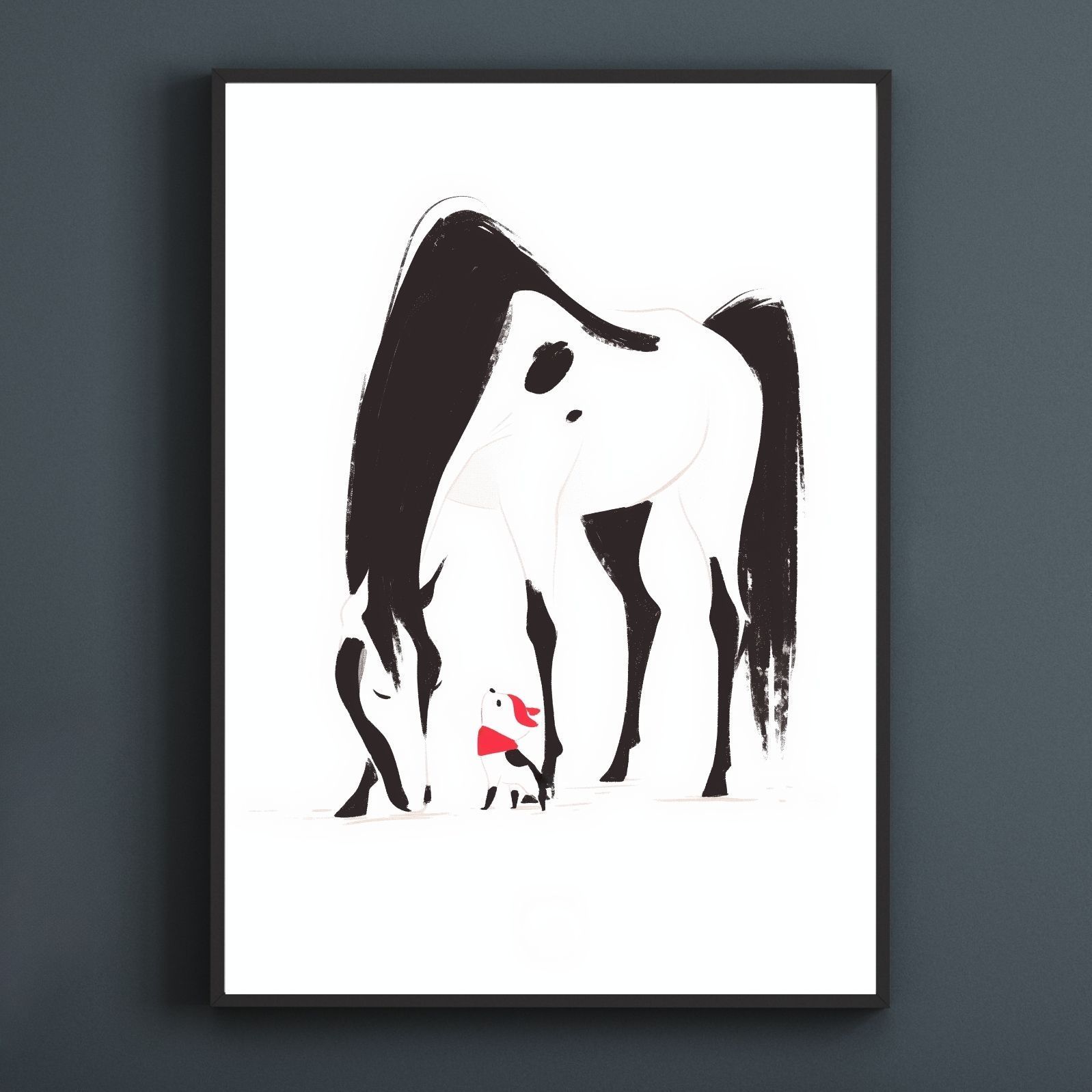 福寿 2026年 - チワワ犬 No.3 午年 馬 謹賀新年 賀正 新春 迎春 子犬 ペットロス うちの子 記念日 アートポスター 犬の絵 犬のイラスト ギフト プレゼント