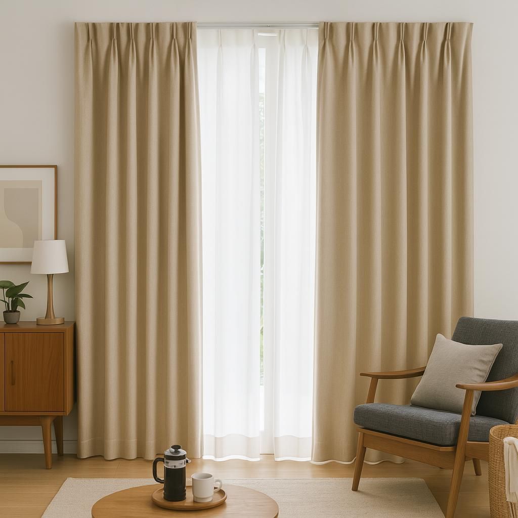 オーダーカーテン　2枚セット 満天カーテン カーテン 遮光 1級 昼夜 透けない ミラー レースカーテン