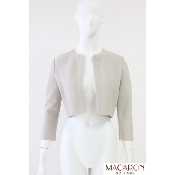 DAISY LIN for FOXEY W STONE レーヨンブレンドカーディガン 36581 ベージュ 38サイズ フォクシー