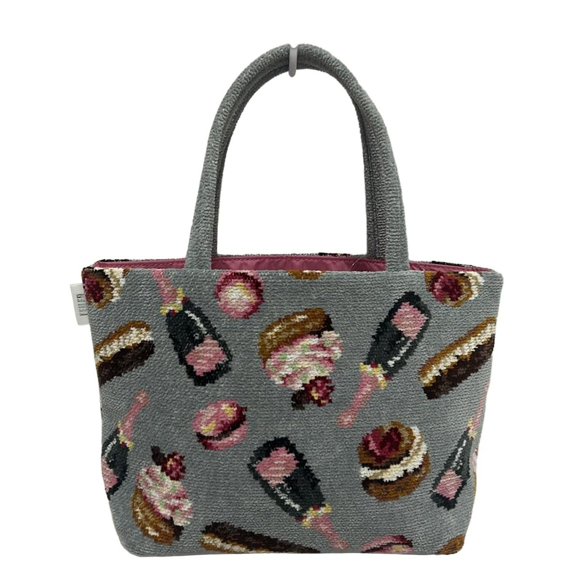FEILER(フェイラー) トートバッグ美品 - グレー×ピンク×マルチ