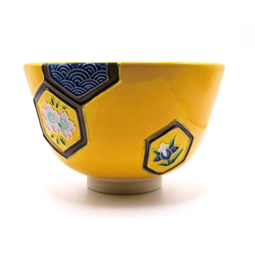 九谷焼　古九谷　赤絵金彩　人物文　小碗　時代箱付　M　R5796 九谷焼 古九谷 赤絵金彩 人物文 小碗 時代箱付 M R5796