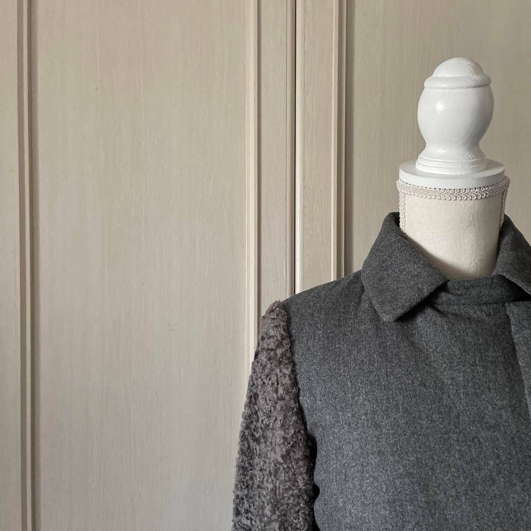 18 BRUNELLO CUCINELLI ブルネロクチネリ ダウン ジャケット down jacket コート coat お呼ばれ デート オフィスカジュアル 食事会 無地 ボア