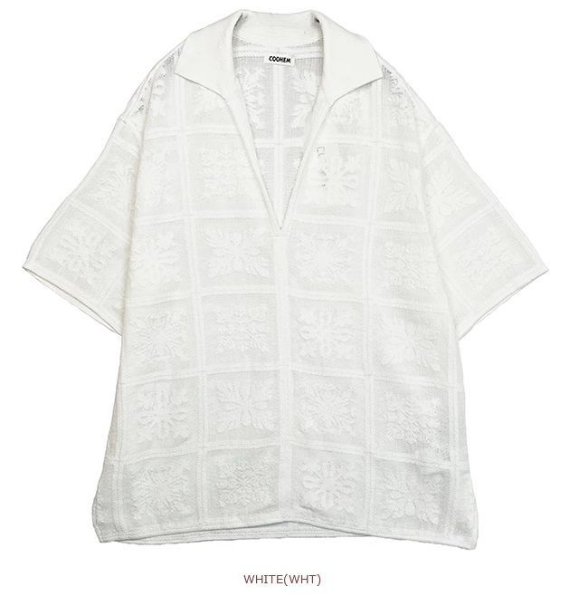 COOHEM(コーヘン) HAWAIIAN QUILT KNIT S/T ハワイアンキルト半袖 