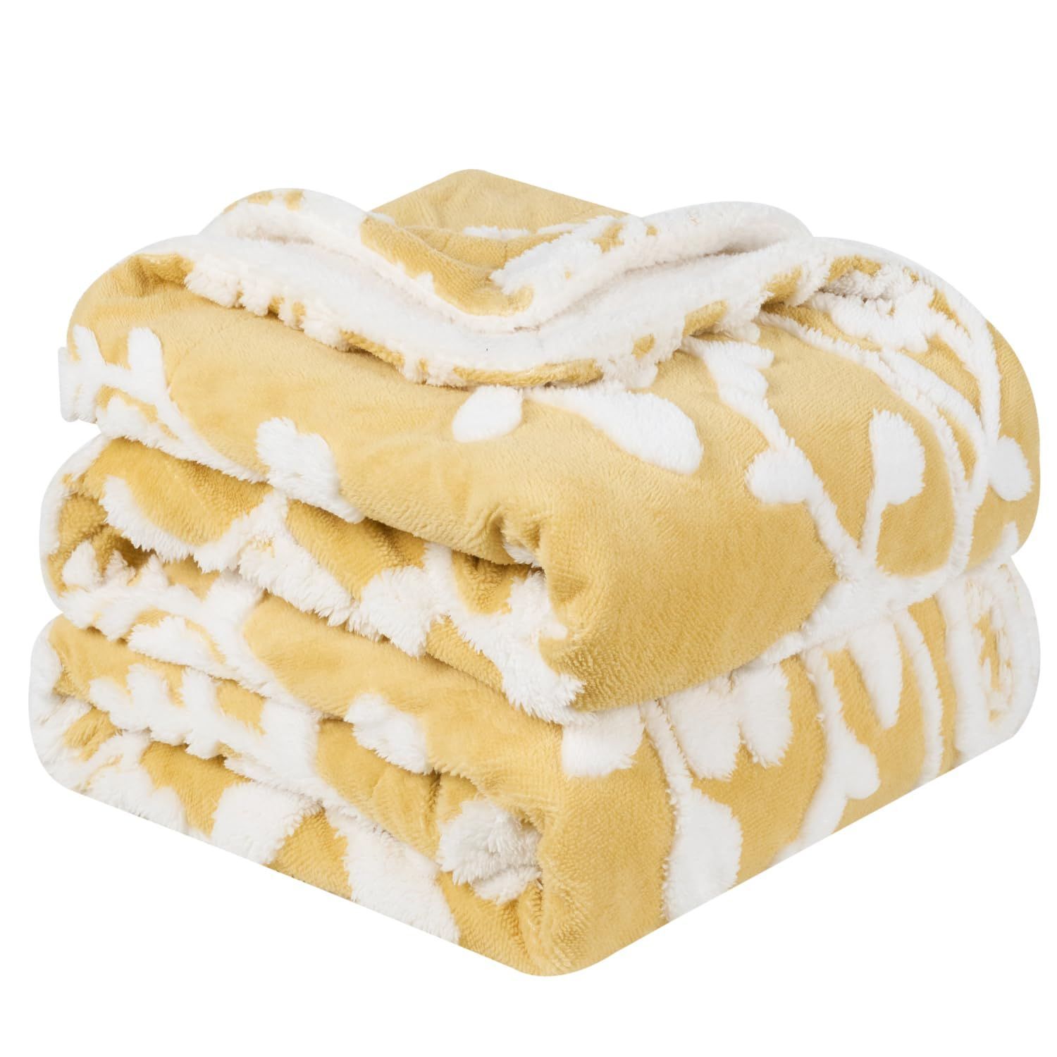 [Special Sale] Lattefine 2-ply Blanket, Single Thick Microfiber Blanket, Warm, Extreme Temperature, Antistatic, Washable, Antibacterial, Odor Resistant, Suitable for All Seasons, Camping Blanket (Yellow, 145x200cm)