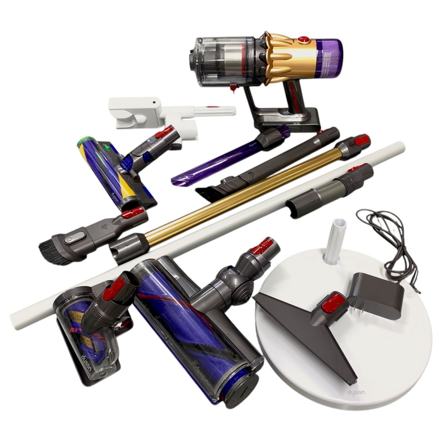 動作品・付属多数】Dyson V12 Detect Slim Absolute SV46 ABL EX 中古 