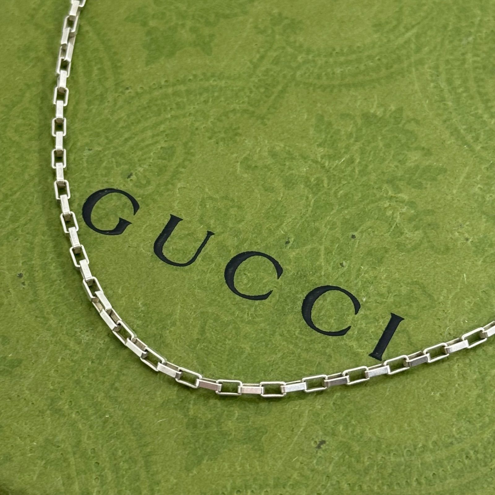 GUCCI ベネチアン スクエア 50cm 幅2mm チェーンのみ ネックレス