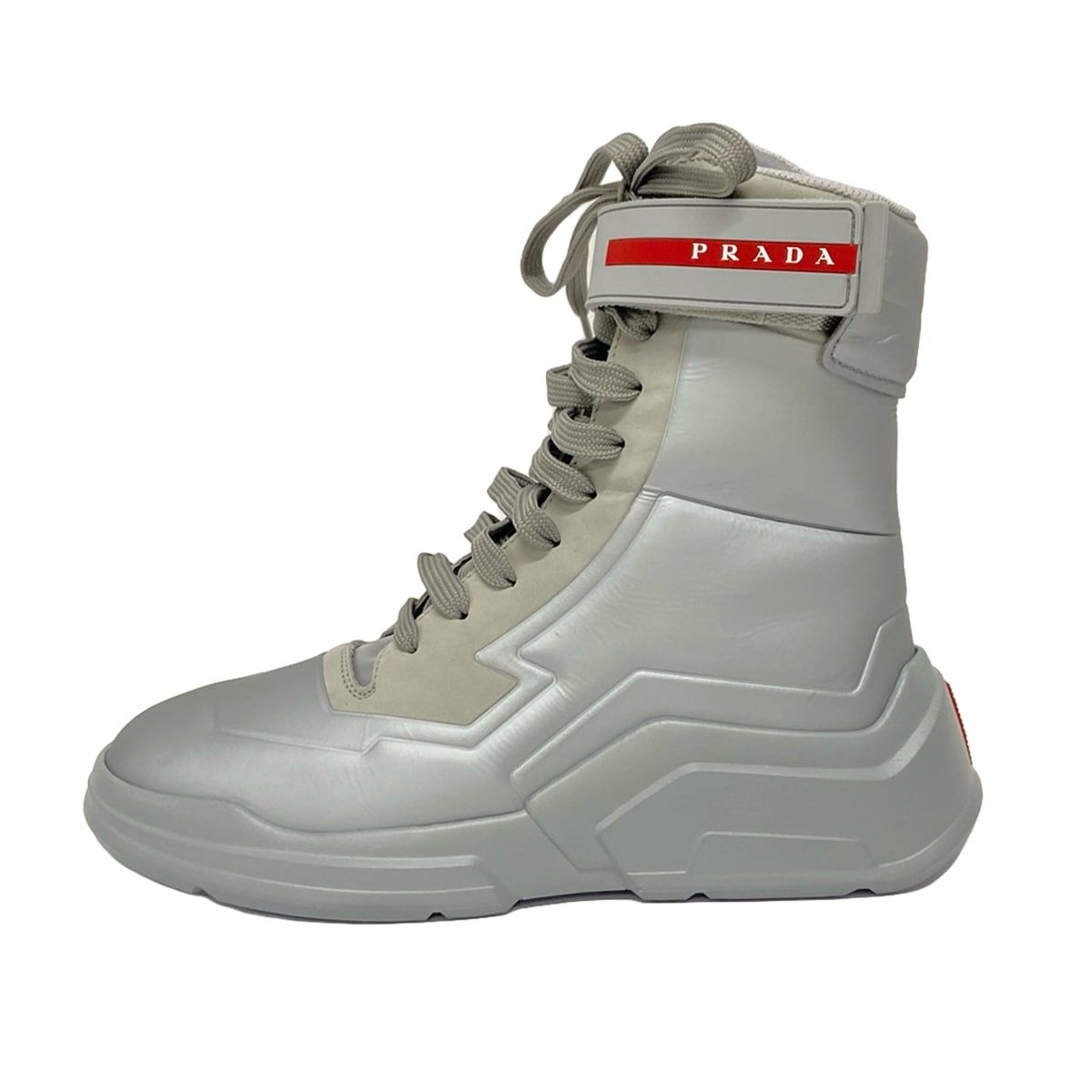 PRADAプラダスポーツ スニーカー シルバー 36 2/1 23.5〜24cm PRADAプラダスポーツ スニーカー シルバー 36 2/1 23.5〜24cm