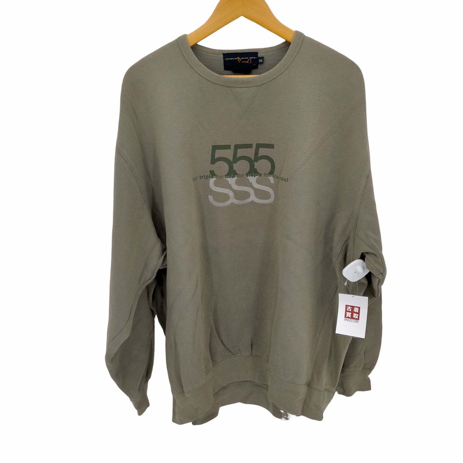 00s TRIPLE FIVE SOUL Logo Sweatshirt 灰 L トリプルファイブ