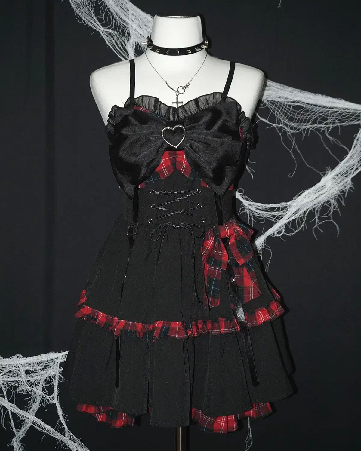 alice girl check lolita dress