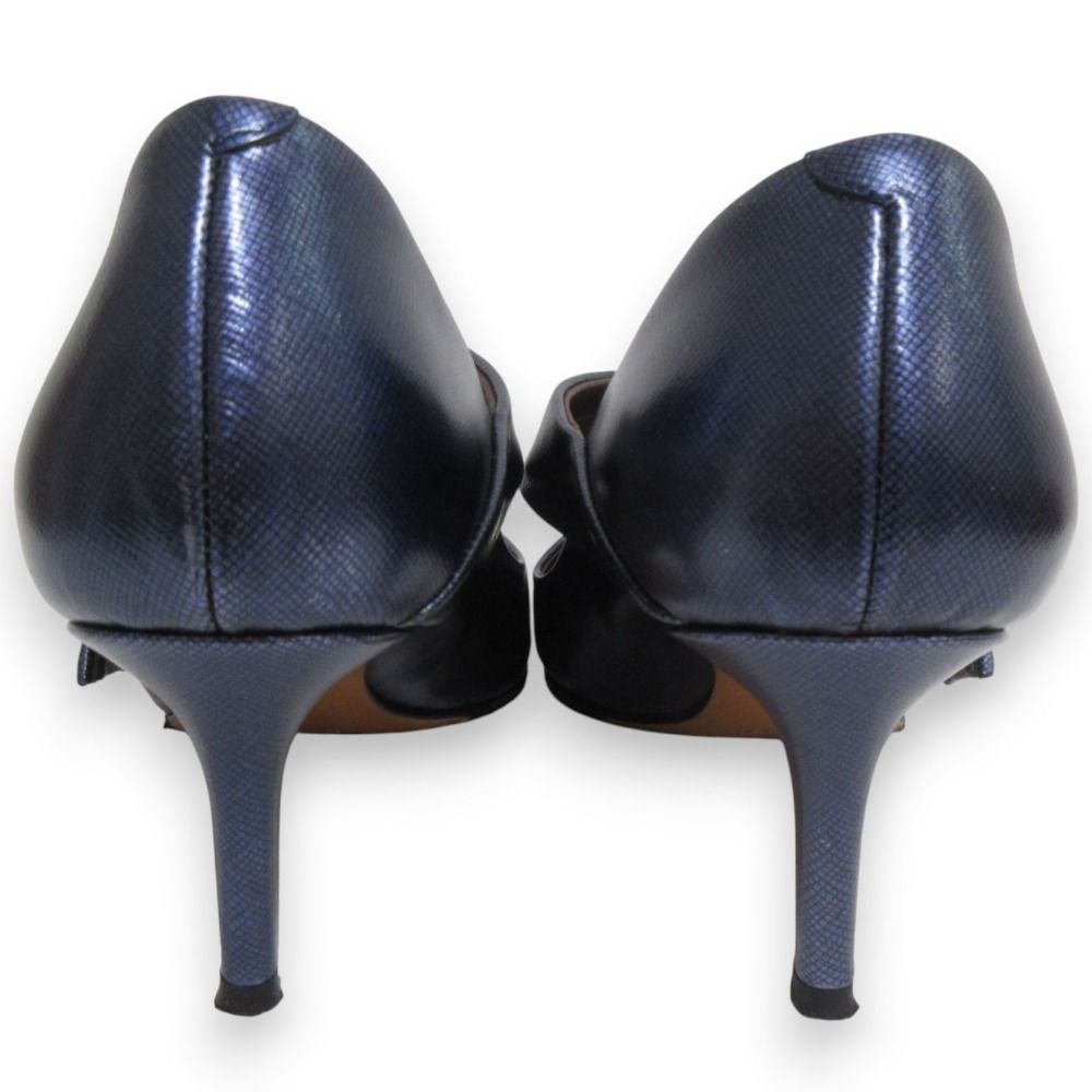 brunomagli 35.5 ネイビー Bruno Magli Navy Blue Bow Front Court Shoes UK Size 2.5 - Etsy UK