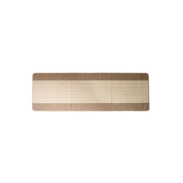 3個セット 洗いやすいキッチンマット|フロアマット ベージュ 約45×180cm 薄手ループタイプ 日本製 優踏生