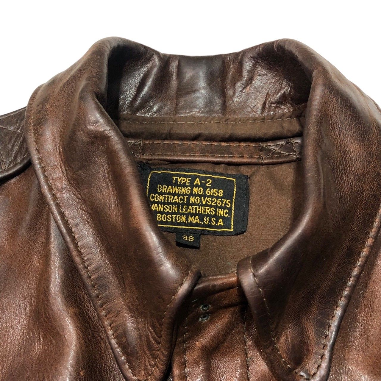 VANSON(バンソン) A-2 flight jacket フライト ジャケット レザー 