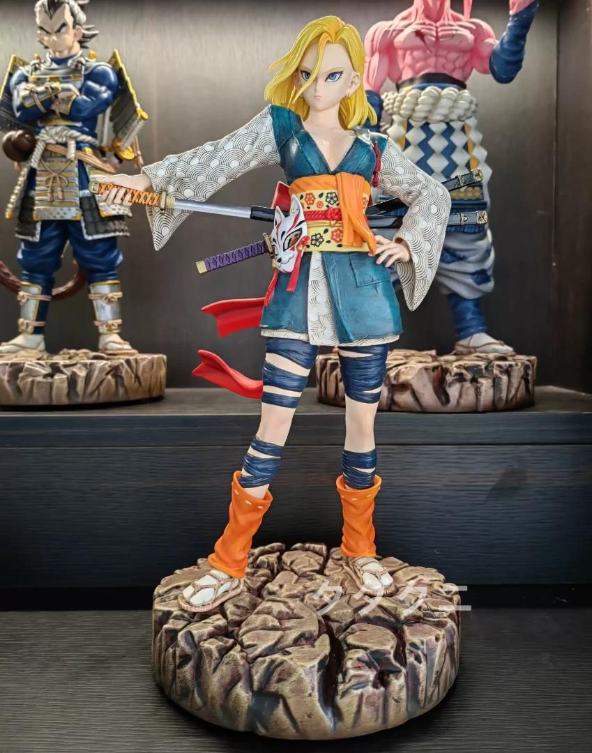 ドラゴンボール 人造人間18号 武士 フィギュア ガレージキット 塗装済み完成品 ドラゴンボール 人造人間18号 武士 フィギュア ガレージキット