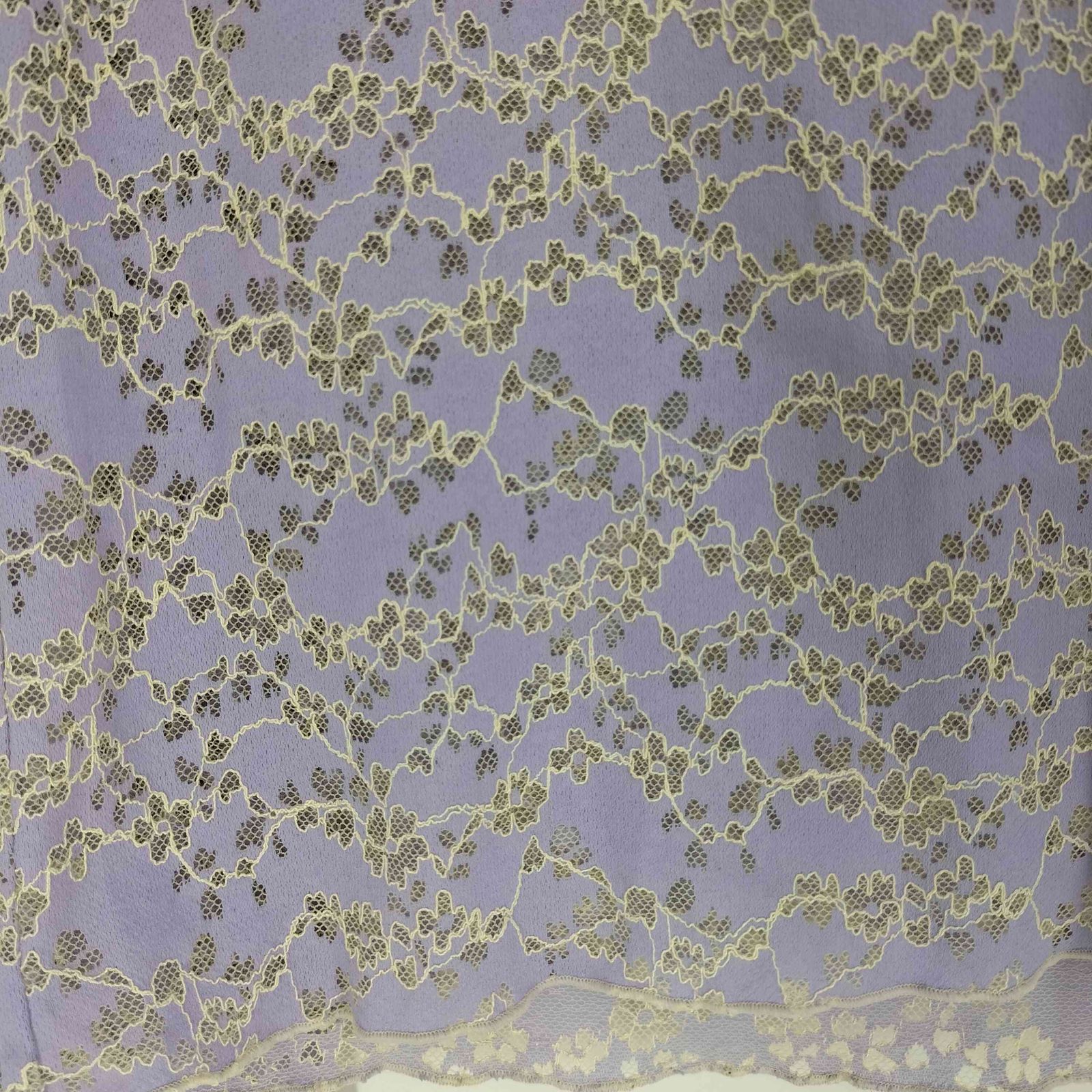 【美品】  MURRAL / ミューラル | 2020AW | stretch lace top ストレッチ フラワー レーストップス | 36 | ライトグレー | レディース 美品】 MURRAL / ミューラル | 2020AW | stretch lace top