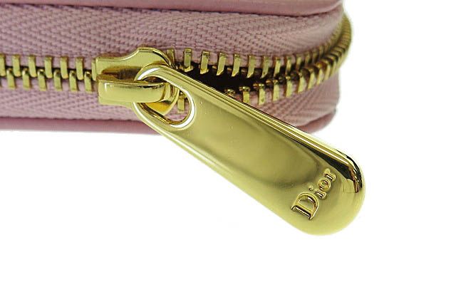 ディオール カロ ラベンダー ウォレット コインケース ピンク ハート
