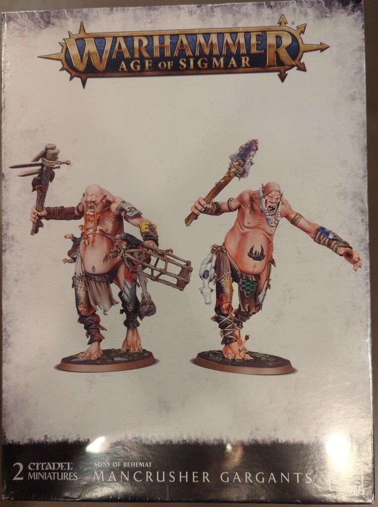 GAMESWORKSHOP WARHAMMER AGE OF SIGMAR SONS OF BEHEMAT Mancrusher Gargants