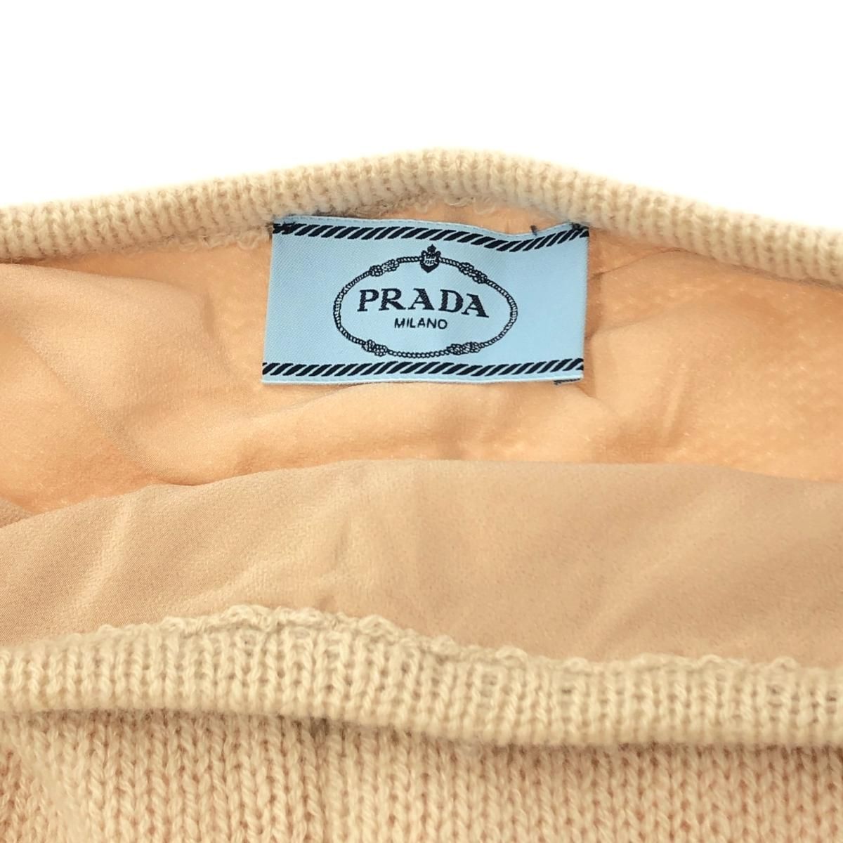 良好 PRADA プラダ ニットスカート サイズ:38 ベージュ カシミヤ
