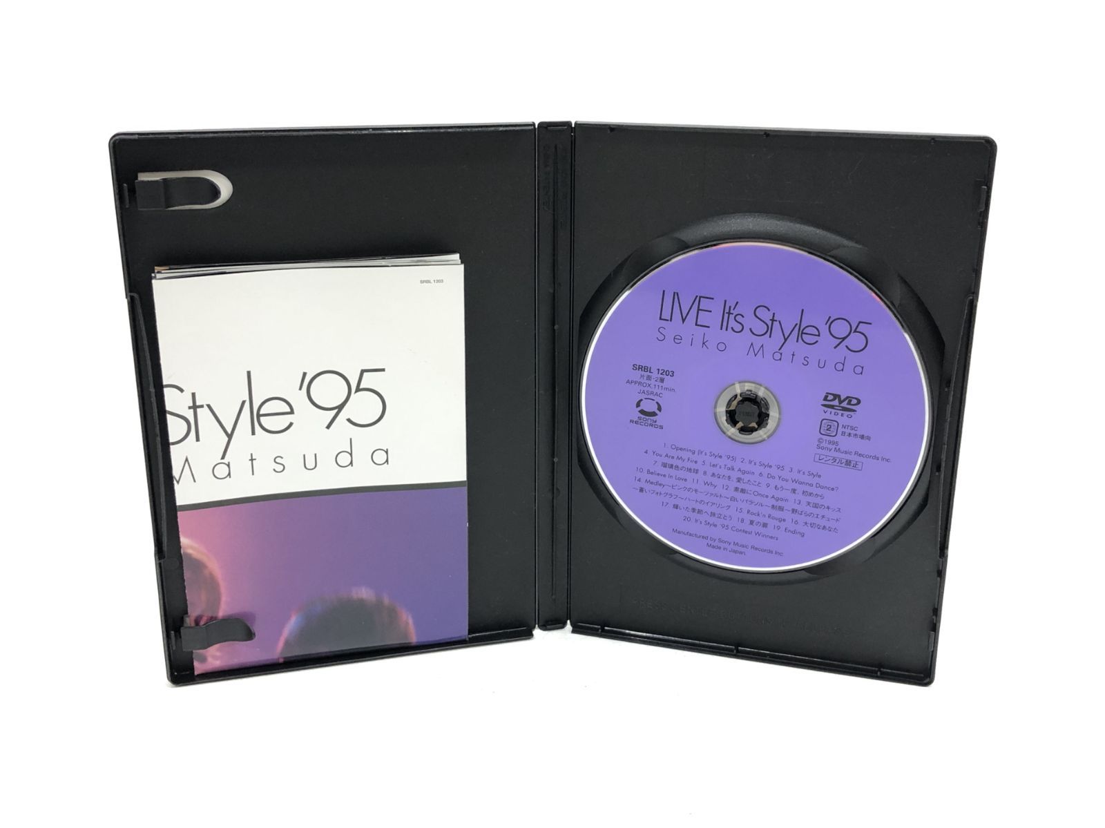 松田聖子 LIVE It s Style 95 DVD PT 313-1918