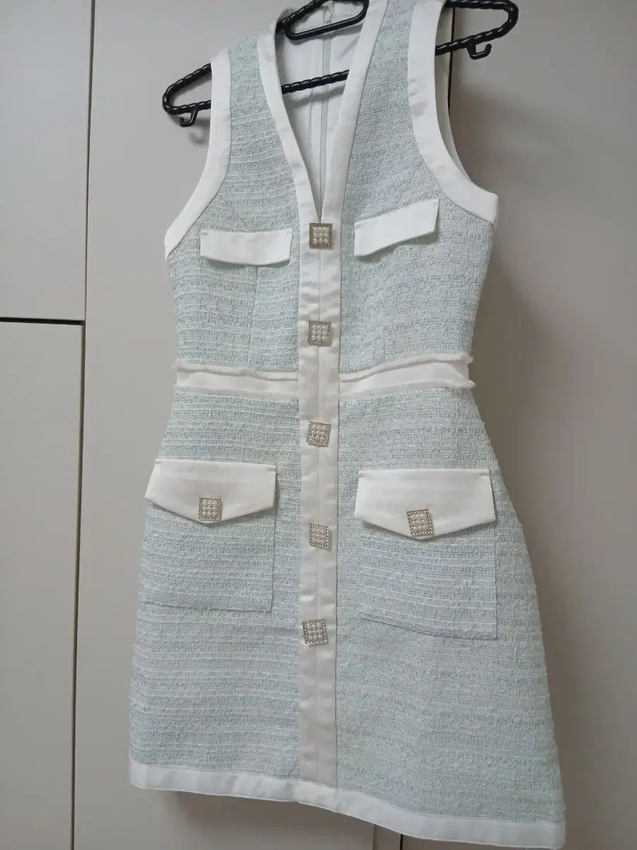 ツイード セットアップ ライトブルー 55