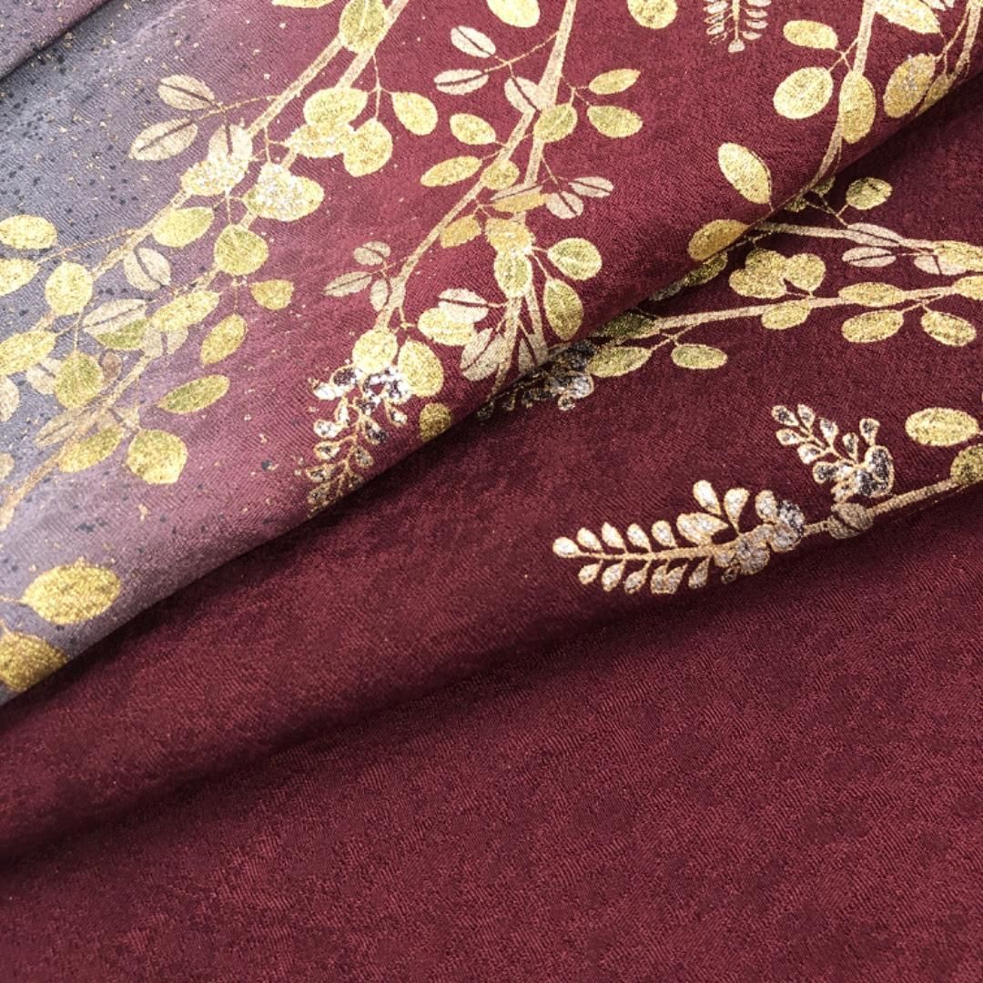 萩の花模様 金彩