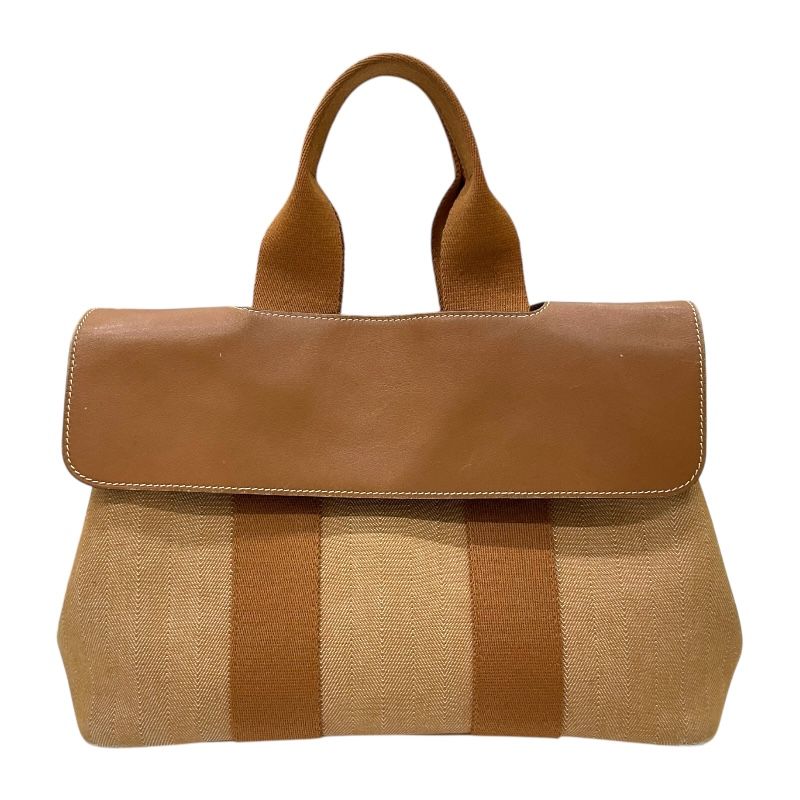 エルメス HERMES ヴァルパライソPM ゴールド シルバー金具 トワル|レザー レディース ハンドバッグ