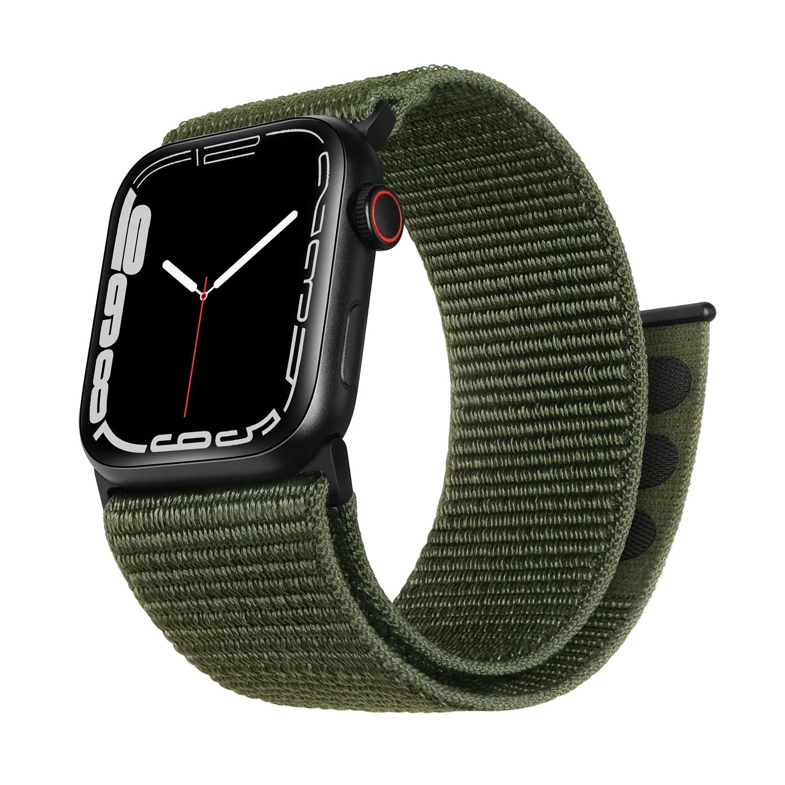 ZRDESIGN(ゼットアールデザイン) Apple Watch用ストラップ ウルトラワイド ブラックナイロンストラップ Apple Watch 38mm 40mm 41mm 42mm 44mm 45mm [グレー] [42mm/44mm/45mm/49mm]