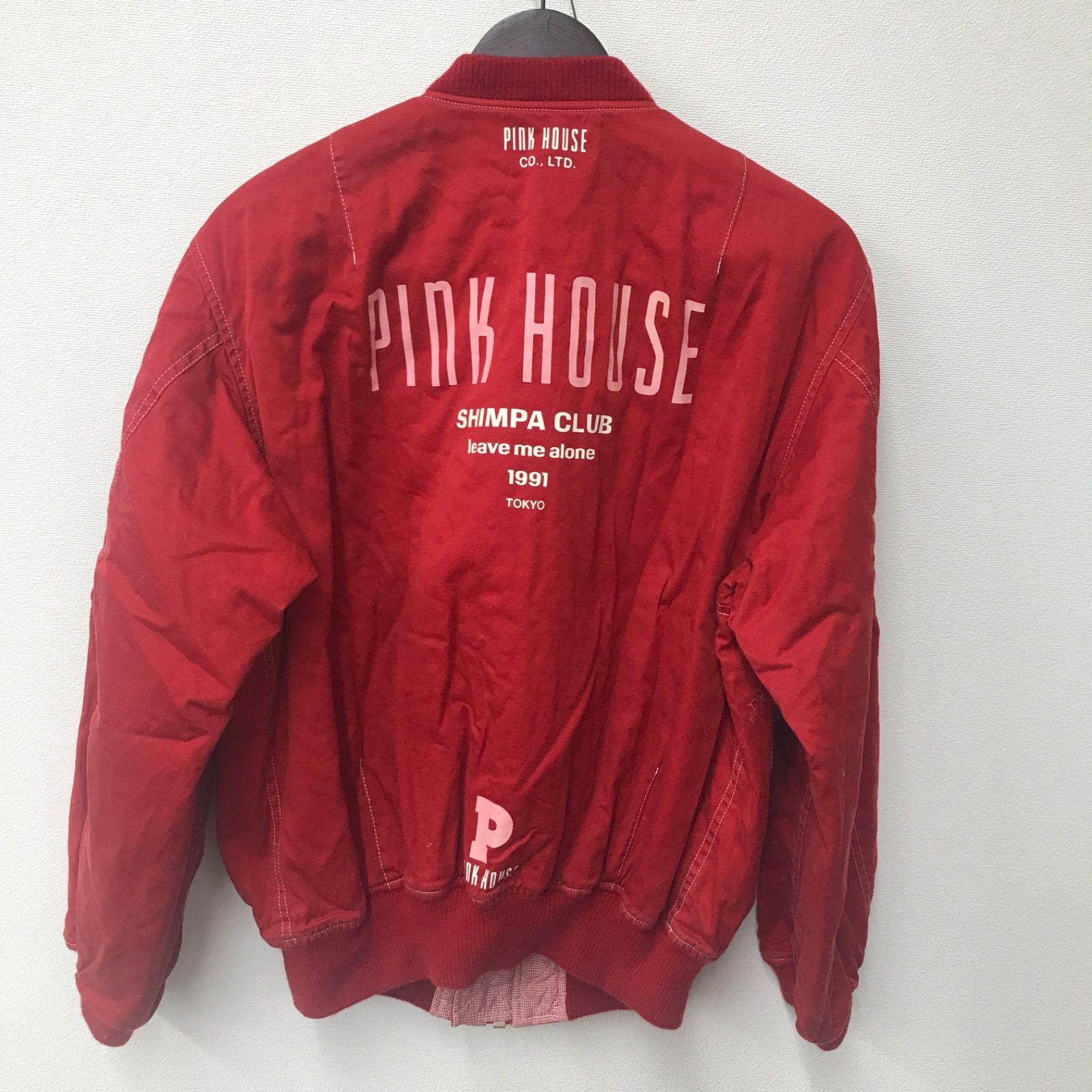M10059 【PINKHOUSE】 ピンクハウス ロゴプリント 中綿 ブルゾン