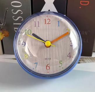 ミニ吸盤壁時計浴室防曇防水 7 センチメートルキッチントイレ小型クォーツ置時計
