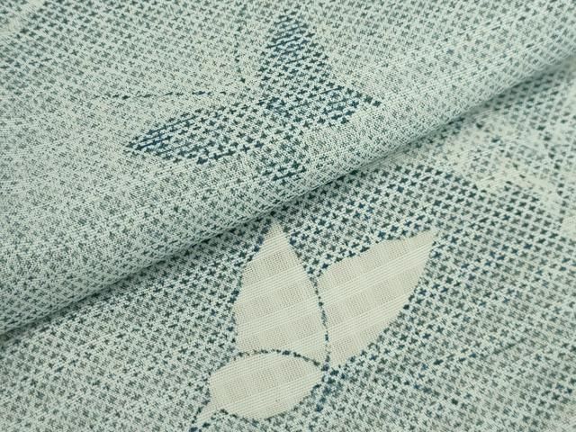 平和屋着物＊夏物 男性 小紋 紗 霞文 洗える着物 AABA5701sx 平和屋着物 