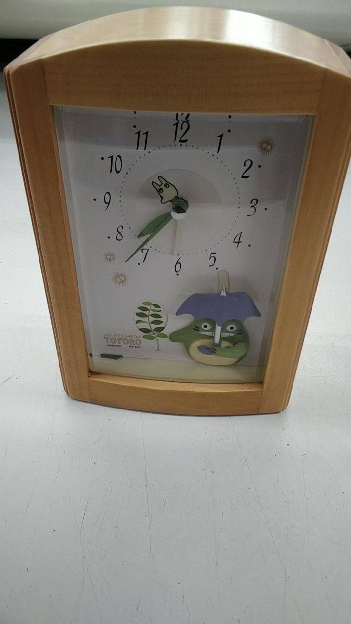 RHYTHM 置時計 となりのトトロ 置時計 RHYTHM Table Clock My Neighbor Totoro Table Clock