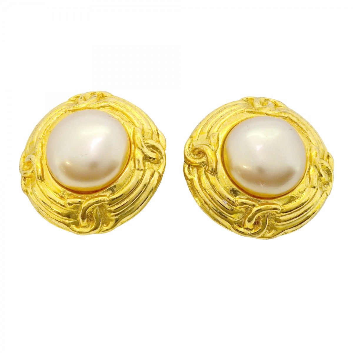 ☆SALE【5jdb0645】シャネル イヤリング ヴィンテージ ココ