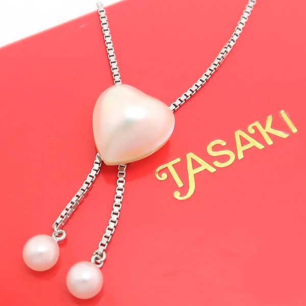 TASAKI マベ パール ハート ペンダントネックレス SV925 シルバー 美品 ...