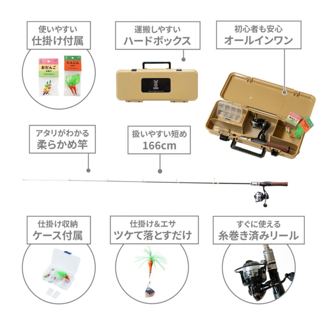 DOD ディーオーディー 釣りボックス ふつう FG1-149-TN HRDEVELOPMENT_JP