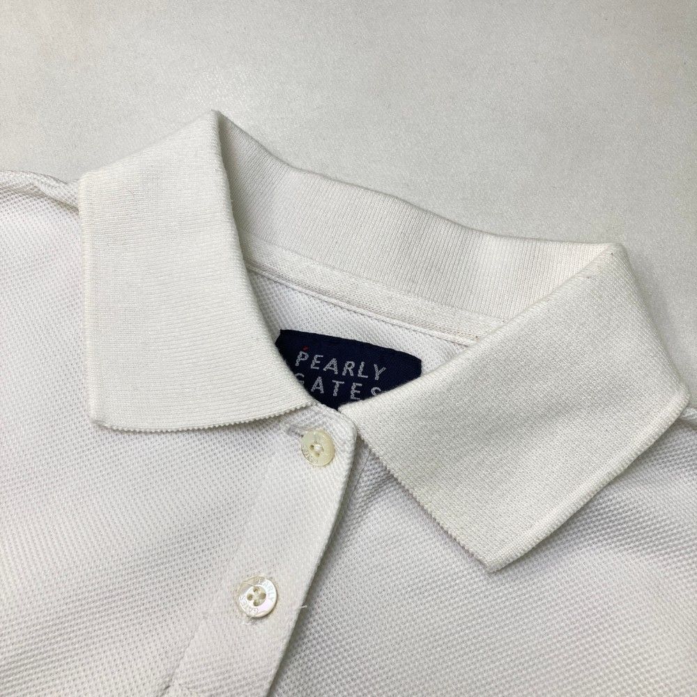 パーリーゲイツ Pearly Gates ポロシャツ サイズ2 ホワイト サイズ：2