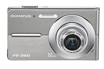 中古】Olympus FE360 8MP Digital Camera with 3x Optical Dual Zoom  
